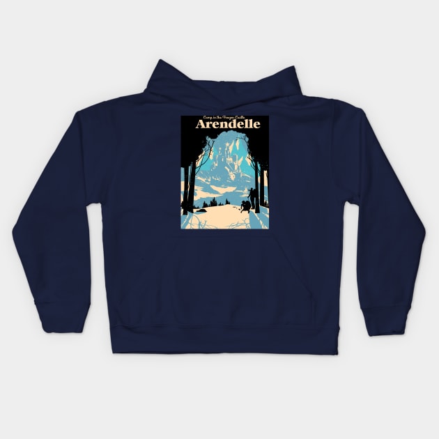 Arendelle Kids Hoodie by Heymoonly